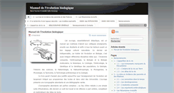 Desktop Screenshot of evolution-biologique.fr