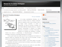 Tablet Screenshot of evolution-biologique.fr